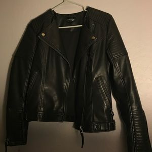 Topshop Faux Leather Jacket
